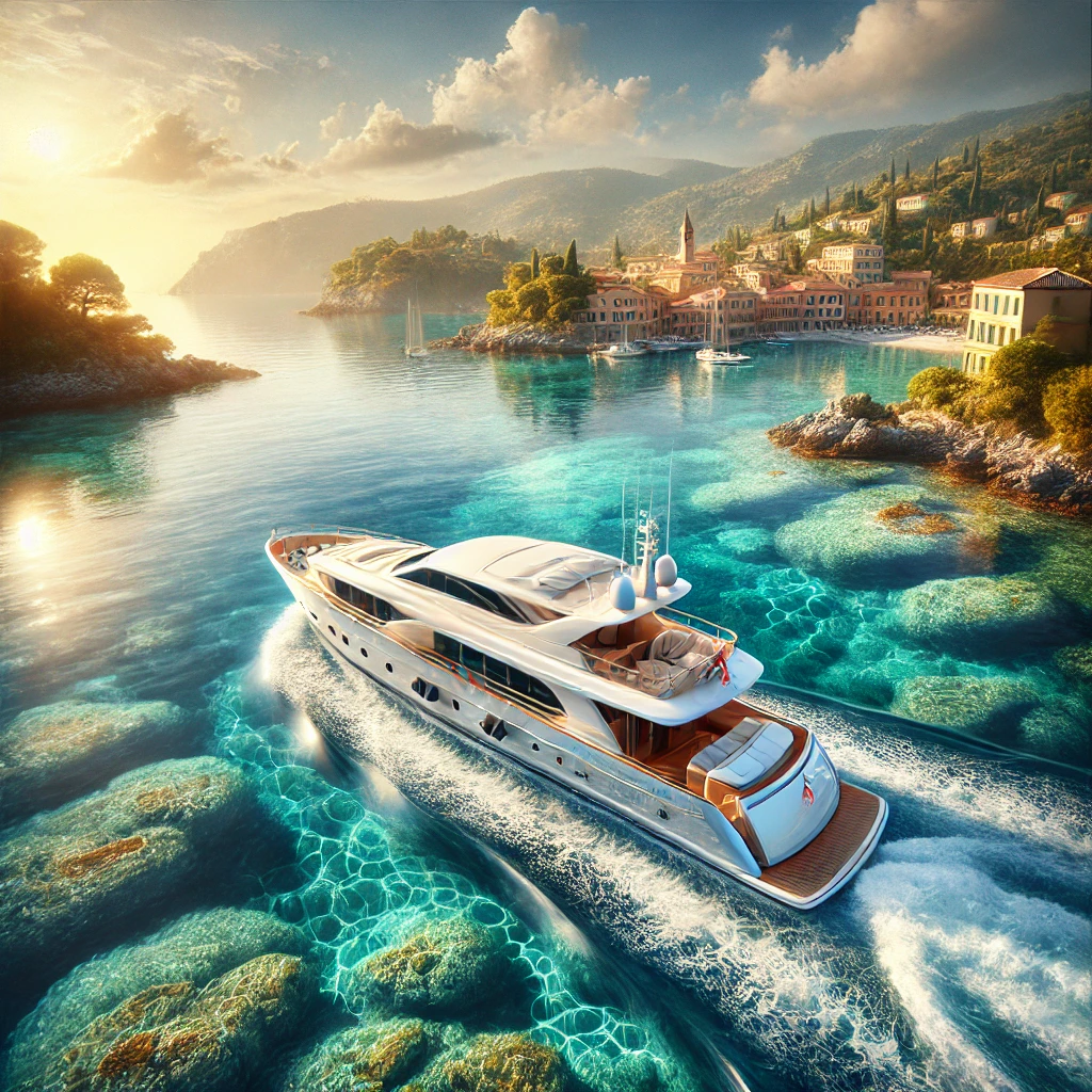 yacht gliding