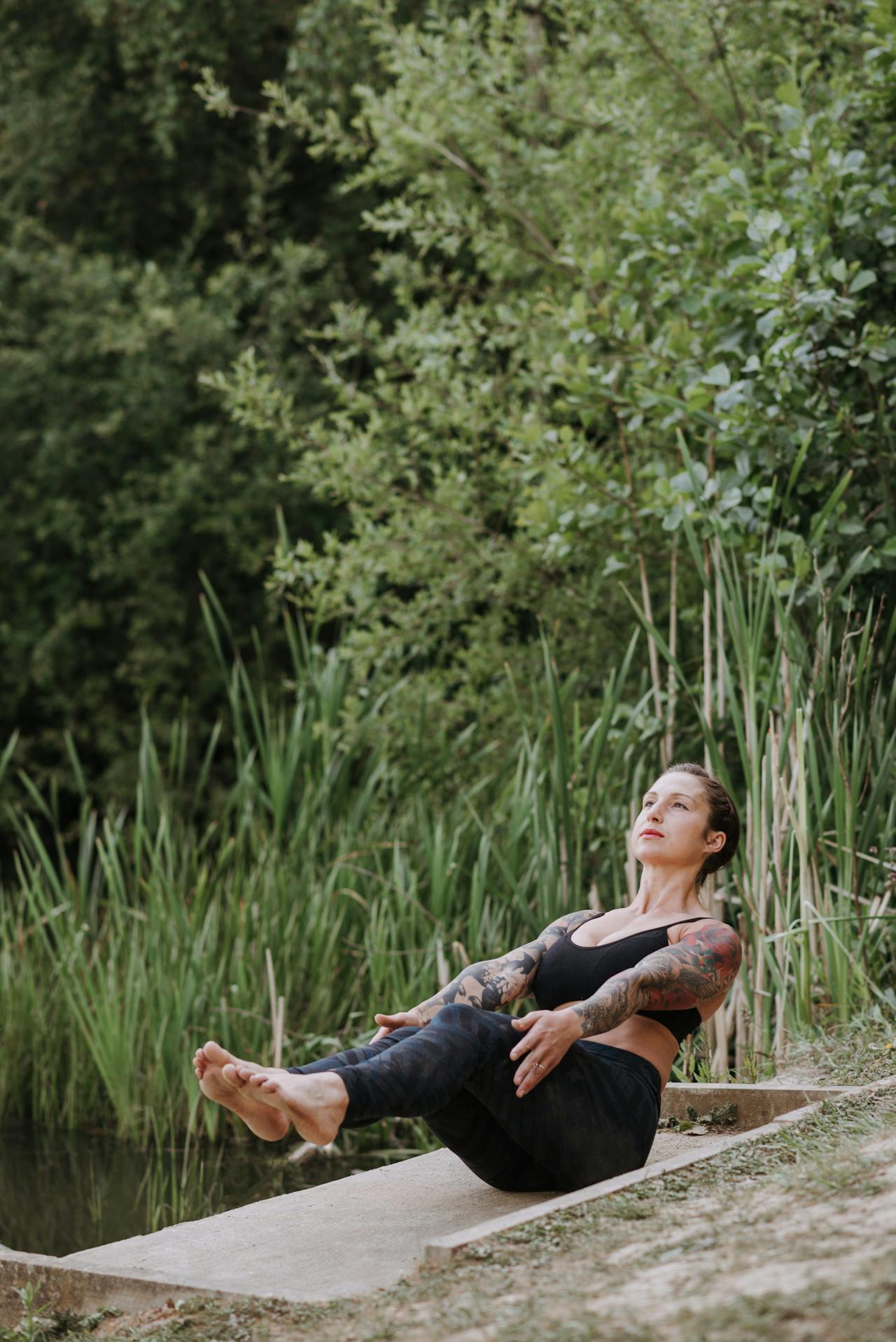 yoga boat pose